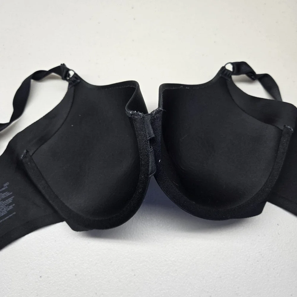 Warner's Women‎ Bra 36D Black Padded Underwire Adjustable Straps